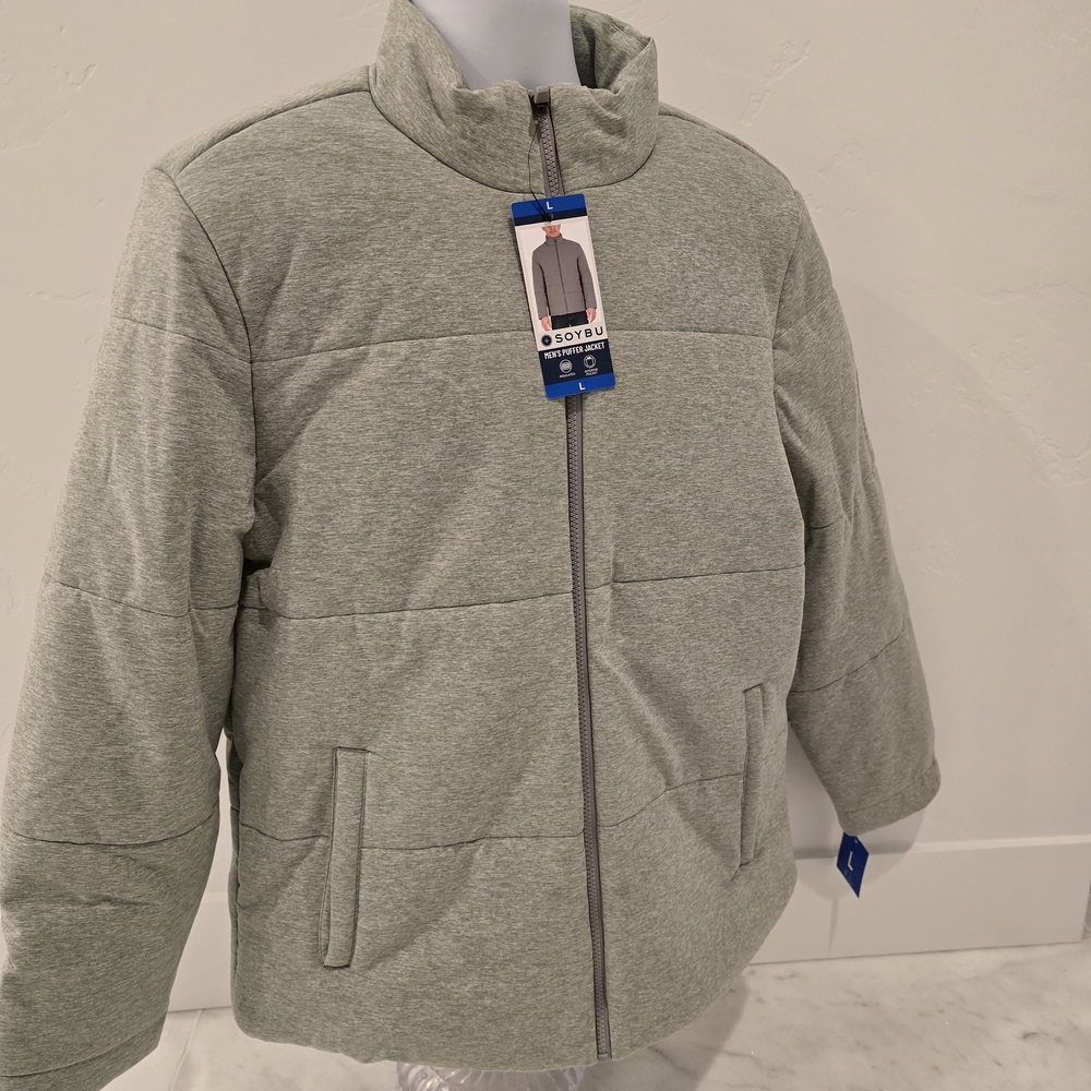 Soybu Men's Gray Puffer Jacket